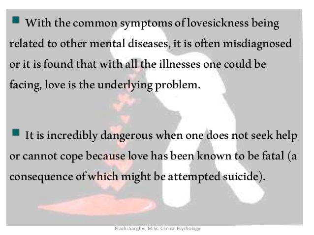 Love sickness definition